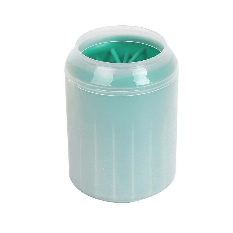 Pet Paw Cleaner Cleaning Kit Cup Soft Brush Can