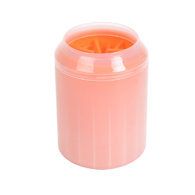 Pet Paw Cleaner Cleaning Kit Cup Soft Brush Can