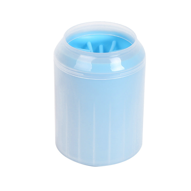 Pet Paw Cleaner Cleaning Kit Cup Soft Brush Can