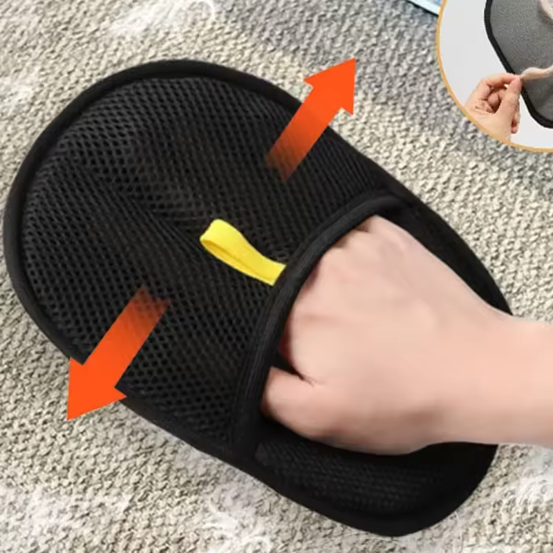 Pet Electrostatic Hair Removal Gloves Two-way Bristles Sticky Hair Removal Artifact For Cats And Dogs